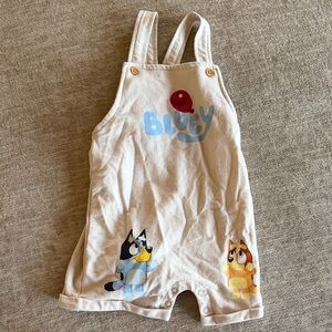 Disney Cream Overalls with Cartoon Characters